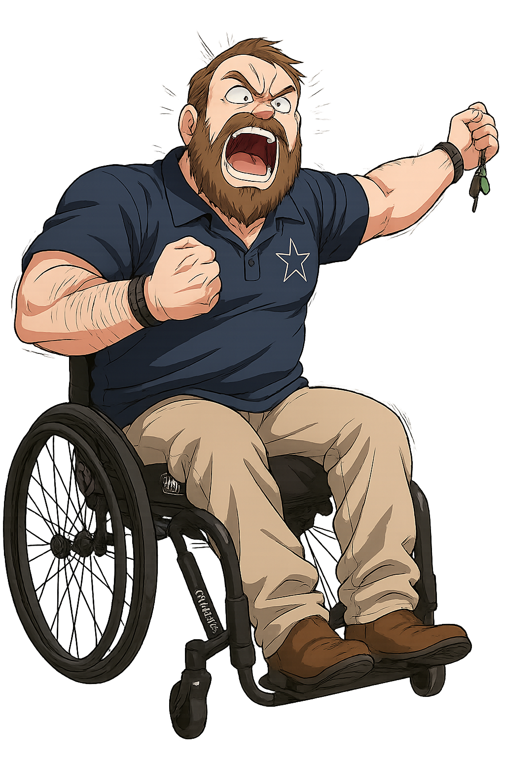 Ryan Yelling Anime Style